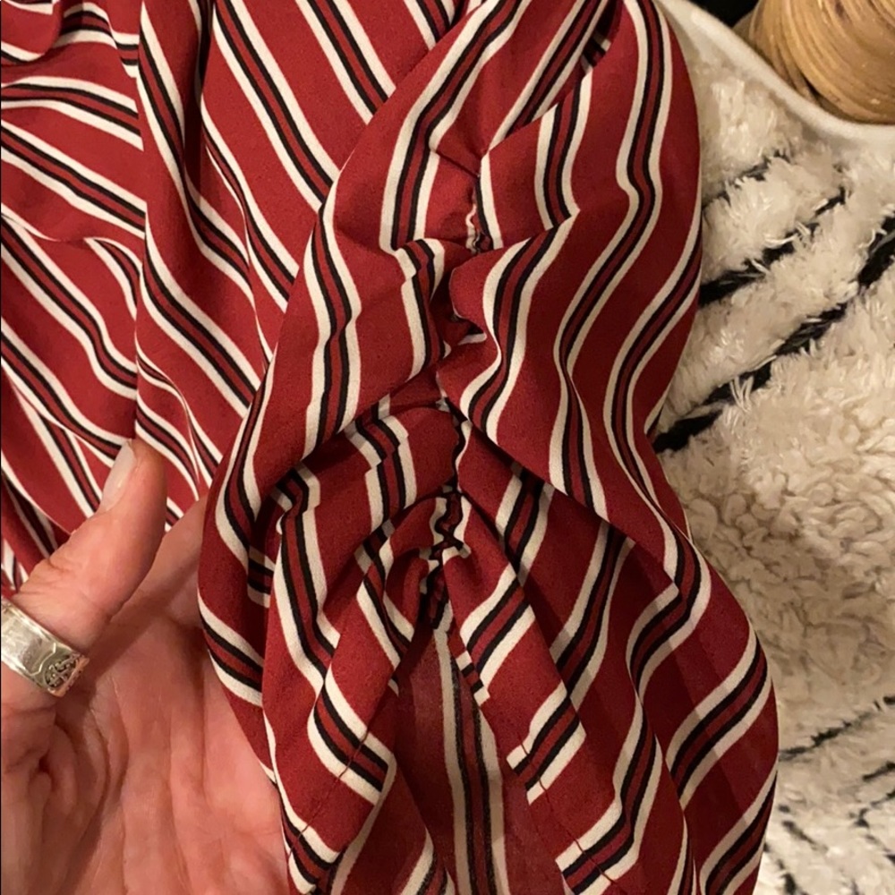 • Spirit of Grace • Bohemian Ruched Stripe Maxi • - Picture 5 of 6